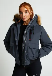 Зимняя куртка с капюшоном w gabellia Zavetti Canada, Asphalt