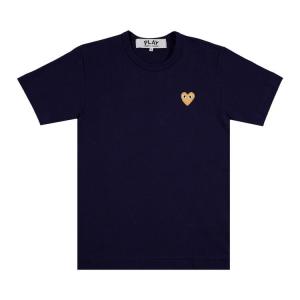 Футболка Comme des Garçons Play T-Shirt With Gold Heart, Navy