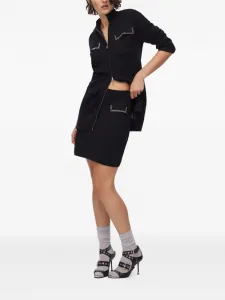 Вязаная мини-юбка Liu Jo, черный