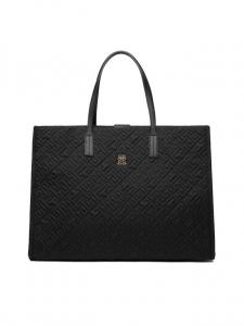 Сумка Tommy Hilfiger Th City Tote Mono Nylon AW0AW18163 Schwarz
