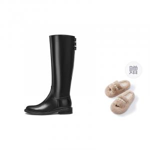 Staccato Женские высокие сапоги Knight Trio из коровьей кожи, черный