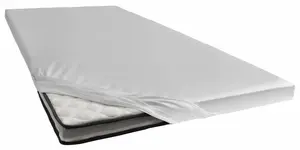 Простынь Золушка "Топпер простыня (до 15 см)", эластичность для гладко застеленной кровати, высотой до 15 см Cinderella 80-90х200-210 см, 1 шт., светло-серый