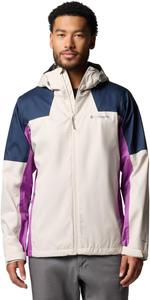 Водонепроницаемая куртка-дождевик Columbia Men's Inner Limits III, Dark Stone/Collegiate Navy/Razzle