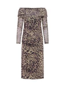 Платье ICHI IHPARDA, коричневый/темно-коричневый