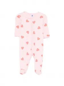 Пижама с принтом в виде сердец Petit Bateau, розовый