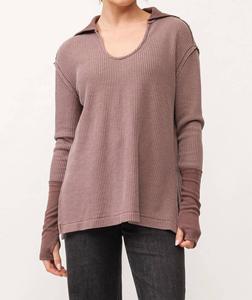 Tanya Marron Топ свободного кроя коричневого цвета DEAR JOHN DENIM