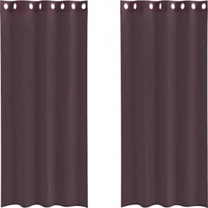 Шторы из вуали с люверсами, 2 шт., фиолетовые, 140x245 см vidaXL