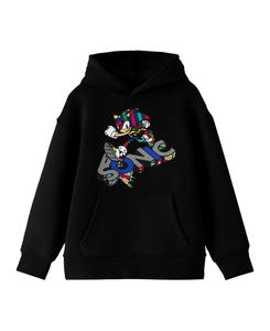 Современная толстовка с длинными рукавами в стиле поп-музыки и цветного искусства, черная, размер Medium Sonic The Hedgehog, Black