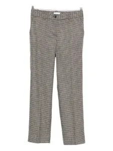 Брюки в ломаную клетку P.A.R.O.S.H., коричневый