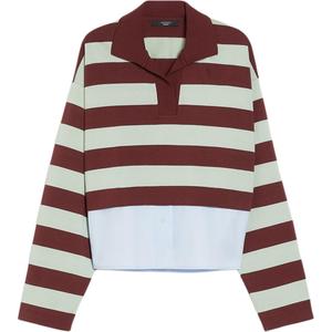 Weekend Max Mara Max Mara Weekend Halle поло с длинными рукавами в полоску MaxMara, мультиколор