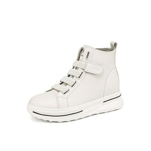 Кроссовки для образа жизни женская с высоким берцем белого цвета Boerdiqi, белый