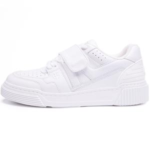 Скользоустойчивые низкие скейтерские кеды белые BLOCCO5, чисто белый