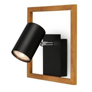 Настенный светильник Briloner Passaria цвет schwarz/eiche