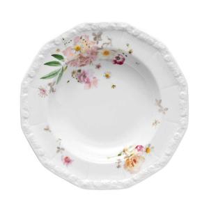 Суповая тарелка Maria Pink Rose 23 см Rosenthal, красочный