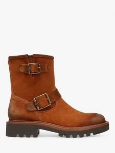 Кожаные байкерские ботильоны kinsley Sam Edelman, цвет Amber Brown