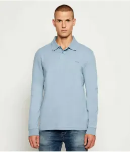 Поло Pe_interlock_long regular fit Boss Orange, синий