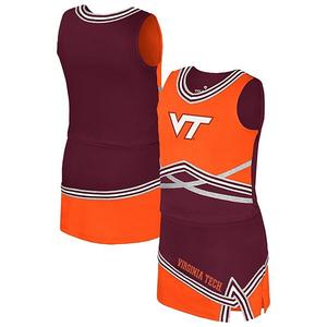 Детский двухкомплектный сет Virginia Tech Hokies Lollipop Park Cheer цвета маренго Colosseum