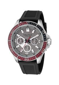 NAUTICA Аналоговые часы 'Windrose' в черном цвете