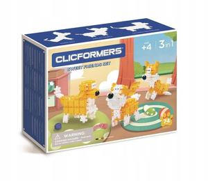 Clics Toys, кликформеры желто-белые блоки друзей