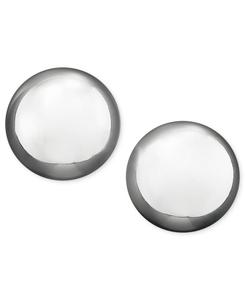 Серьги-гвоздики с металлическими бусинами (10 мм) Lauren Ralph Lauren, Silver