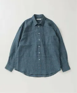 Клетчатая рубашка из мягкого льна Journal Standard, цвет Navy C