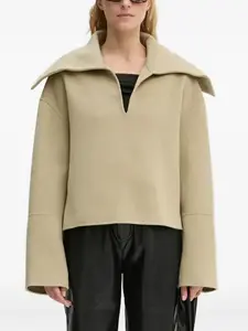 Топ с большим воротником Nanushka, нейтральный