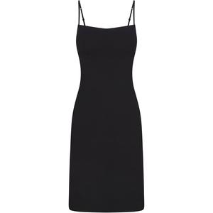SS25 SMOOTH LAYERS MIDI DRESS Слип-платье женское OBSIDIAN/Obsidian Skims, черный