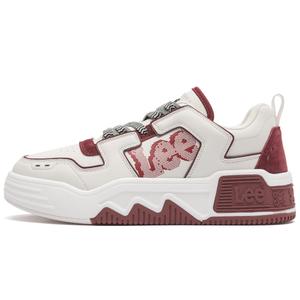 Дышащие низкие кроссовки для скейтбординга, увеличивающие рост, унисекс Lee, Dark Burgundy