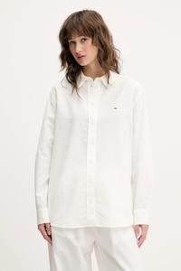 Рубашка с добавлением льна Tommy Jeans, бежевый