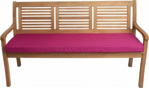 Подушка для скамейки 110×60×7 см розовая - подушка для сиденья садовой скамейки со съемным чехлом, удобная обивка для улицы и террасы