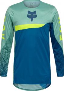 Мотокроссовая майка FOX flexair fracture, Blue/Turquoise/Yellow