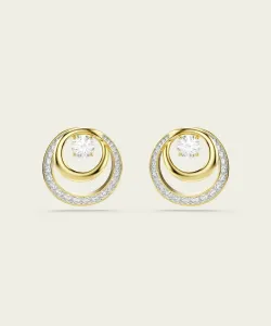 Серьги-гвоздики «Гипербола», круглая огранка