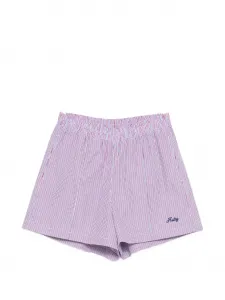 Полосатые вышитые шорты Autry, красный