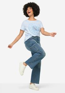 Джинсы прямого кроя CARGO Angel of Style, отбеленный деним