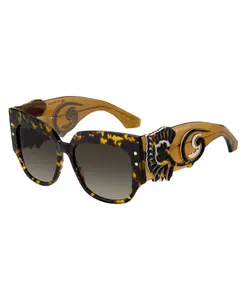 Коричневые солнцезащитные очки Etro, коричневый