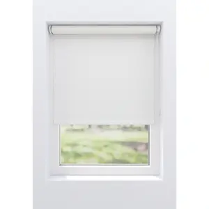 Рулонная штора мой дом «Ina», затемнение, теплозащита, энергосберегающая теплоизоляция, с сверлением/без сверления, свободновисящая, белая спинка, крепление Klemmfix или винтами My Home, цвет reinweiß/reinweiß + weiß