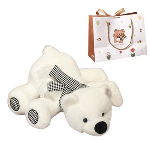 Очаровательные рождественские плюшевые мишки Polar Bear, высота 25см/35см/45см OU DI PIG, белый