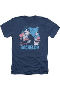 Футболка DC Comics Bachelor Adult Heather Gildan, темно-синий