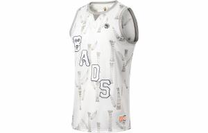 Баскетбольный майка Badfive мужская цвета айвори с полной печатью LINING