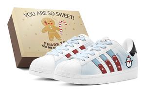 Adidas Originals SUPERSTAR Couple's Low top Skateboard Shoes Women's Blue Red