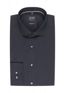 Деловая рубашка Level Five, облегающая, рукав 1/1, мужская OLYMP, черный