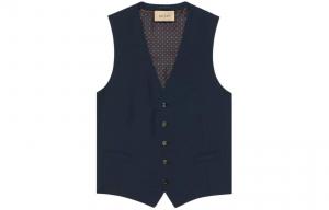 Жилет мужской темно-синий Gucci, темно-синий