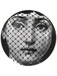 Блюдце с принтом Fornasetti, черный