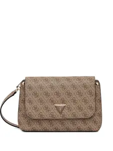 Сумка через плечо Meridian с логотипом-табличкой Guess Usa, нейтральный