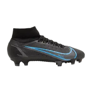 Бутсы Nike Mercurial Superfly 8 Pro FG 'Black Photo Blue', черный