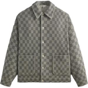 Клетчатая блуза с воротником KITH, steel