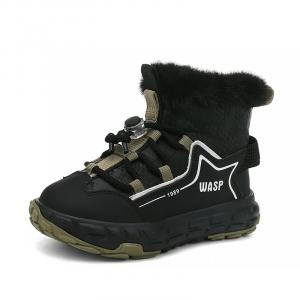 Детские зимние сапоги Kids BIG WASP, черный