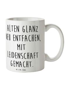 Кофейная кружка с надписью, обивка, глянцевая отделка белого цвета Mr. & Mrs. Panda