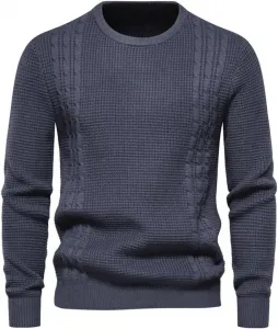 Мужской теплый пуловер с длинным рукавом