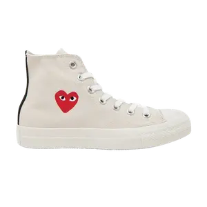 Кроссовки Converse Comme des Garçons x Chuck Taylor All Star Hi 'Milk', белый
